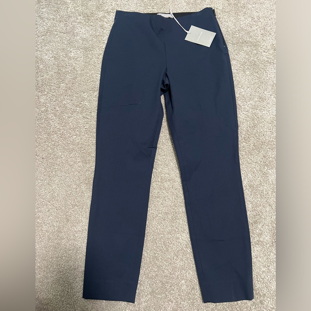Everlane Women's Size 8 The Work Pant Cotton Blend Blue Stretch